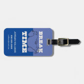 Étiquette À Bagage Rue Sésame | Cookie Monster | Ajouter vos informat (Devant horizontal)