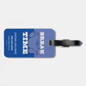 Étiquette À Bagage Rue Sésame | Cookie Monster | Ajouter vos informat (Dos horizontal)