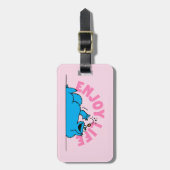 Étiquette À Bagage Rue Sésame | Cookies Monster Enjoy Life (Devant Vertical)