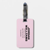 Étiquette À Bagage Rue Sésame | Cookies Monster Enjoy Life (Dos Vertical)