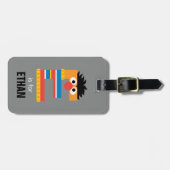 Étiquette À Bagage Rue Sésame | E est pour Ernie (Devant horizontal)