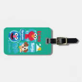 Étiquette À Bagage Rue Sésame | Elmo, Tango, & Grover Park Graphic (Devant horizontal)