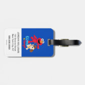 Étiquette À Bagage Rue Sésame | Elmo & Tango Running (Dos horizontal)