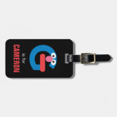 Étiquette À Bagage Rue Sésame | G est pour Grover (Devant horizontal)