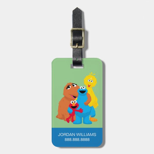 Étiquette À Bagage Rue Sésame | Groupe Hug (Devant Vertical)