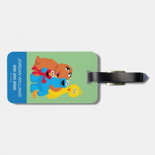 Étiquette À Bagage Rue Sésame | Groupe Hug (Dos horizontal)