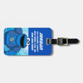 Étiquette À Bagage Rue Sésame | Méca Builders Cookie In Action (Devant horizontal)