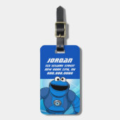 Étiquette À Bagage Rue Sésame | Méca Builders Cookie In Action (Devant Vertical)