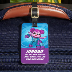 Étiquette À Bagage Rue Sésame   Mécaniciens Abby   Ajouter un nom