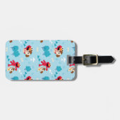 Étiquette À Bagage Rue Sésame | Motif Elmo & Tango (Devant horizontal)