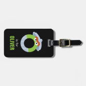 Étiquette À Bagage Rue Sésame | O est pour Oscar (Devant horizontal)