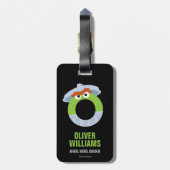 Étiquette À Bagage Rue Sésame | O est pour Oscar (Dos Vertical)