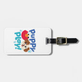 Étiquette À Bagage Rue Sésame | Puppy Play Elmo & Tango (Devant horizontal)