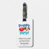 Étiquette À Bagage Rue Sésame | Puppy Play Elmo & Tango (Dos Vertical)