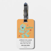 Étiquette À Bagage Rue Sésame | Rosita Jouer de la guitare (Dos Vertical)