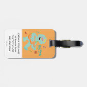 Étiquette À Bagage Rue Sésame | Rosita Jouer de la guitare (Dos horizontal)