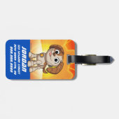 Étiquette À Bagage Rue Sésame | Tango des constructeurs mécaniques | (Dos horizontal)