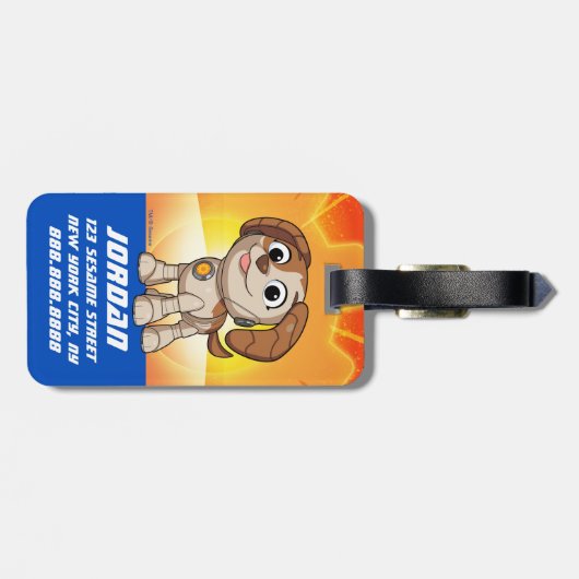 Étiquette À Bagage Rue Sésame | Tango des constructeurs mécaniques |  (Dos horizontal)