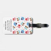 Étiquette À Bagage Rue Sésame | Tango, Elmo et Motif Grover (Dos horizontal)