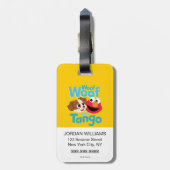 Étiquette À Bagage Rue Sésame | Woof Woof It's Tango & Elmo (Dos Vertical)