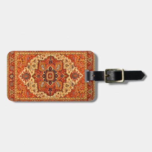 ÉTIQUETTE À BAGAGE RUG PERSIEN CLASSIQUE (Devant horizontal)