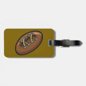 Étiquette À Bagage Rugby Ball Sport amusant Graphisme (Dos horizontal)