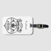 Étiquette À Bagage Rum épicé Pirate Boisson Thunder_Cove (Devant Horizontal)