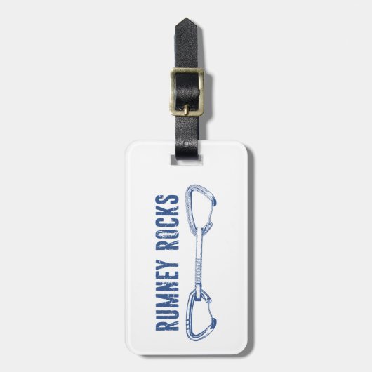 Étiquette À Bagage Rumney Rocks Escalade (Devant Vertical)