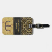 Étiquette À Bagage Rustic Horseshoes (Devant horizontal)