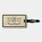 Étiquette À Bagage Rustic Horseshoes (Dos horizontal)