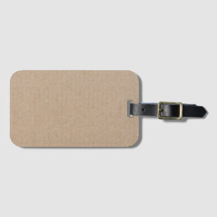 Étiquette À Bagage Rustique Kraft papier blanc Modèle personnalisé
