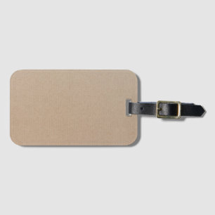 Étiquette À Bagage Rustique Kraft papier blanc Modèle personnalisé