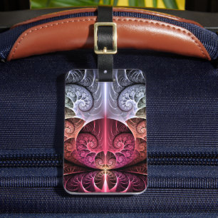 Étiquette À Bagage Rythme cardiaque, art fractal de fantaisie surréal