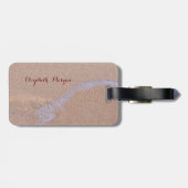 Étiquette À Bagage Sable Tropical, Épée Rouge (Dos horizontal)