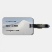 Étiquette À Bagage Sables blancs (Dos horizontal)