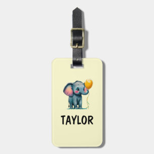 Étiquette À Bagage Sac à dos coloré Personnalisé Elephant