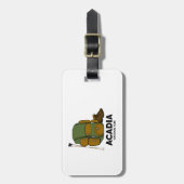 Étiquette À Bagage Sac à dos du parc national Acadia (Devant Vertical)