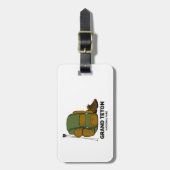 Étiquette À Bagage Sac à dos du parc national de Grand Teton (Devant Vertical)