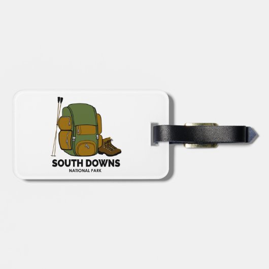 Étiquette À Bagage Sac à dos du parc national des South Downs (Dos horizontal)