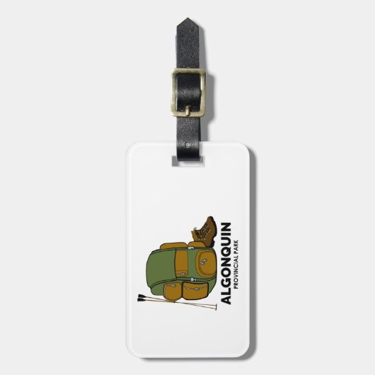 Étiquette À Bagage Sac à dos du parc provincial Algonquin (Devant Vertical)