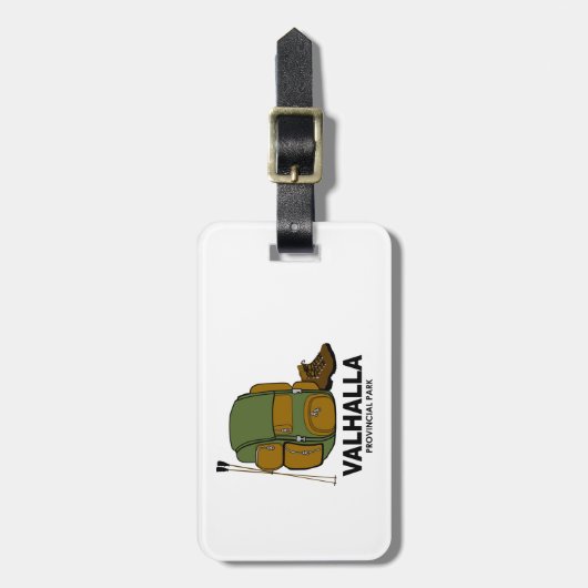 Étiquette À Bagage Sac à dos du parc provincial Valhalla (Devant Vertical)