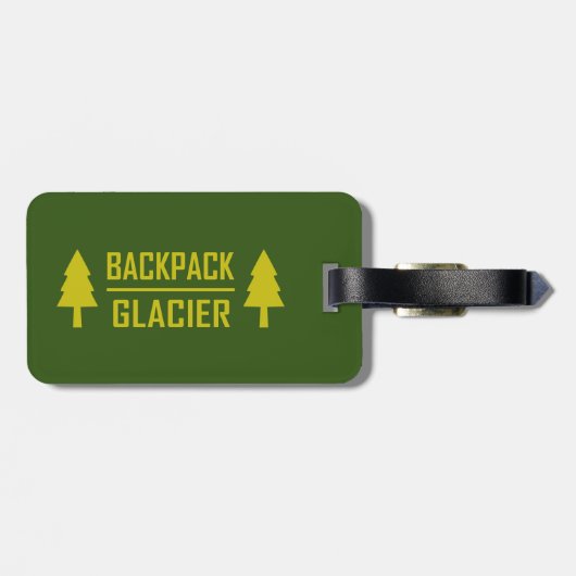 Étiquette À Bagage Sac à dos Glacier (Dos horizontal)