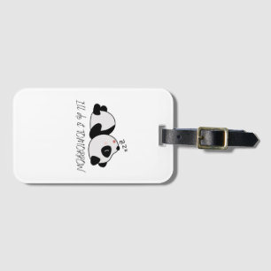 Étiquette À Bagage Sac à tiroirs Sleepy Panda T-Shirt pour bébé