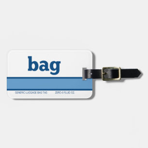 Étiquette À Bagage Sac de bagages générique
