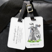 Étiquette À Bagage Sac de golf Monogramme