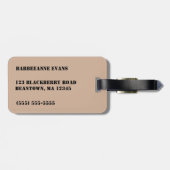 Étiquette À Bagage Sac de MI (Dos horizontal)