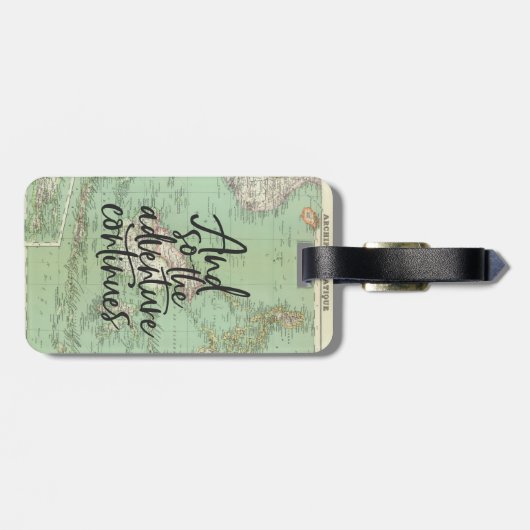 Étiquette À Bagage sac fourre-tout de script d'aventure de graduation (Dos horizontal)