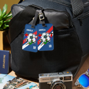 Étiquette À Bagage Sacoche de sac de Football pour filles personnalis