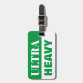 Étiquette À Bagage Sacoche de voyage ultra lourde valise avec sangle (Devant Vertical)