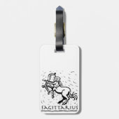 Étiquette À Bagage Saggitarius Anniversaire Année Signe astrologique (Dos Vertical)